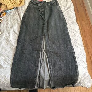 Dressed in LALA Black Denim Skirt